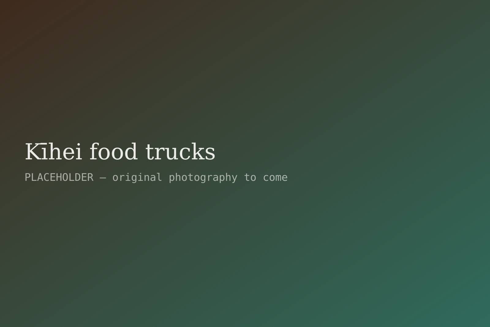 Food trucks in Kīhei at lunch